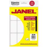 JAN-ETQ-24-ETIQUETAS BLANCAS JANEL NO.24 DE 32X64 MM 1 PAQUETE