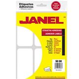 JAN-ETQ-25-ETIQUETAS BLANCAS JANEL NO.25 DE 50X100 MM 1 PAQUETE