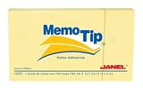 JAN-PST-0305104-NOTA ADHESIVA REMOVIBLE JANEL MEMOTIP COLOR AMARILLO FORMA RECTANGULAR 100 HOJAS