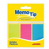 JAN-SEP-16295-BANDERITAS JANEL MEMOTIP COLORES SURTIDOS 25 BANDERITAS