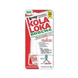 KOL-PEG-BROCHA-PEGAMENTO INSTANTANEO KOLA LOKA BROCHA COLOR TRANSPARENTE 5 GR