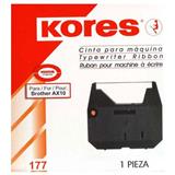 KOR-CIN-177BRO-CINTA PARA MAQUINA DE ESCRIBIR ELECTRICA KORES 177 DE CARBONFIL