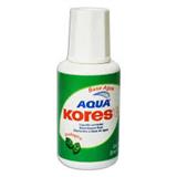 KOR-CRR-094-CORRECTOR TIPO LIQUIDO KORES AQUA BASE AGUA CONTENIDO 20 ML 1 PIEZA