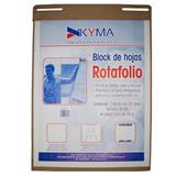 KYM-BLK-ROTABCO-BLOCK BLANCO KYMA TAMAÑO ROTAFOLIO DE 25 HOJAS