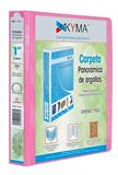 KYM-CAR-100RNEO-CARPETA DE VINIL COLOR ARILLO EN O DE 1 PULGADA COLOR ROSA KYMA KYMA 1 PIEZA