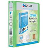 KYM-CAR-100VNEO-CARPETA DE VINIL COLOR ARILLO EN O DE 1 PULGADA COLOR VERDE KYMA KYMA 1 PIEZA