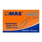 MAE-CLI-CC1-CLIP CUADRADO NUMERO 1 MAE CAJA CON 100 CLIPS