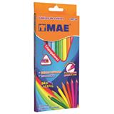 MAE-COL-CMT12-LAPICES DE COLORES MAE CMT12 DE MADERA 1 CAJA CON 12 PIEZAS
