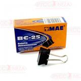 MAE-SUJ-BC25-SUJETADOCUMENTOS MEDIANO MAE CAPACIDAD DE HASTA 60 HOJAS 1 CAJA 12 PIEZAS