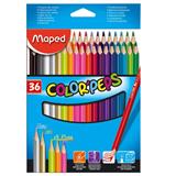 MPD-COL-832017-LAPICES DE COLORES MAPED 832017 DE MADERA 1 CAJA CON 36 PIEZAS