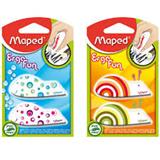 MPD-GOM-119710-GOMA BLANCA CON DISEÑO MAPED ERGO FUN DE PLASTICO 2 PIEZAS
