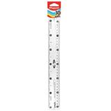 MPD-REG-26005-REGLA MAPED DE 30CM TRANSPARENTE DE PLASTICO 1 PIEZA
