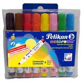 PEL-MAR-111800-MARCADORES BASE AGUA PELIKAN COLORELLA 111800 1 PAQUETE CON 8 PIEZAS