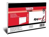 RAY-TARJ-3X5RAY-TARJETA BIBLIOGRAFICA RAYTER 12.2 X 7 CM COLOR RAYADA 1 PAQUETE CON 100 PIEZAS