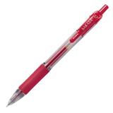 ZEB-BOL-8802-ROLLER ZEBRA SARASA TINTA ROJA BARRIL TRANSPARENTE PUNTO MEDIANO 0.7MM 1 PZA