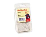 AVE-11062-ETIQUETA COLGANTE BLANCA 1 3/4 X 1 3/32 IN 100 ETIQUETAS