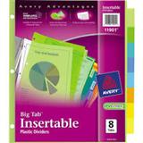 AVE-11901-SEPARADOR PLASTICO MULTICOLOR 8 PESTAÑAS