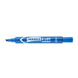 AVE-8886-MARCADOR GRANDE PUNTA CINCEL AZUL 12 PIEZAS