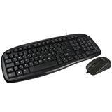 MC-ACC-993391-KIT TECLADO Y MOUSE EASY LINE EL-993391 CONEXION ALAMBRICO COLOR NEGRO