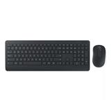 MIC-ACC-COM900-KIT TECLADO Y MOUSE INALAMBRICO MICROSOFT 900 ENTRADA USB COLOR NEGRO