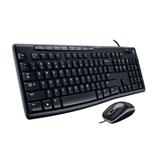 PF-LOG-0098-KIT TECLADO Y MOUSE LOGITECH MK200 CONEXION ALAMBRICO COLOR NEGRO