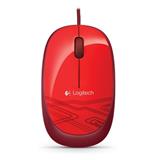 PF-LOG-M105R-MOUSE LOGITECH M105 ALAMBRICO CONEXION USB COLOR ROJO