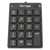 VOR-CO-KB105N-TECLADO NUMERICO VORAGO KB-105 ALAMBRICO NEGRO
