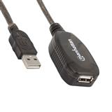 IC-CO-150958-CABLE DE TRANSFERENCIA DE DATOS MANHATTAN 150958 MACHO A HEMBRA NEGRO 20 METROS