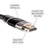 STE-CAB-012-CABLE HMDI STEREN 299-012 HDMI(M) A HDMI(M) NEGRO Y ORO 3.6 M