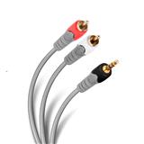 STE-CAB-050-CABLE PLUG 3.5 MM A 2 PLUG RCA STEREN 284-050 N/A GRIS 3.6 M