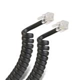 STE-CAB-3025N-CABLE ESPIRAL TELEFÓNICO PARA AURICULAR STEREN 302-015N NEGRO 4.5 M