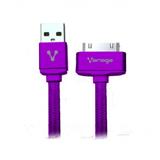 VOR-CO-CB118M-CABLE VORAGO CAB-118 MACHO A MACHO MORADO 1 METRO