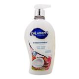 4E-JABON-BCC525-JABON LIQUIDO PARA MANOS BLUMEN AROMA COCO DE 525 ML 1 PIEZA