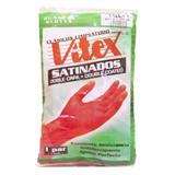 LJA-PDIR-0004-GUANTES DE HULE VITEX DEL NUMERO 9 USO DOMESTICO COLOR ROJO 1 PZA