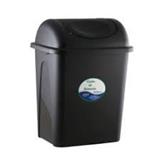 SAB-CEST-8094NE-CESTO DE BASURA RECTANGULAR PLASTICO SABLON NEGRO TAMAÑO 30 X 23 X 43 CM PARA 17 L