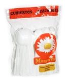 AB-CUPA-MAR-CUCHARA DESECHABLE PASTELERA MARGARITA 1 PAQUETE 50 PIEZAS CADA PAQUETE