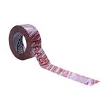 NAV-ADS-FRAGIL-CINTA IMPRESA CON LEMA FRAGIL COLOR ROJO Y BLANCO 48 MM X 150M BLISTER C/6 PZAS