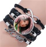 JUG-DIS-MULAN-Disney Pulsera de princesa Mulan, color NEGRO