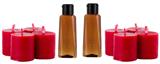 HND-KIT-SEN82-Kit Use y Abuse, Feeling Hot Aceite erótico (Fresa y Vainilla) con velas aromáticas 
