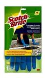 3M-GUANTE-MED-GUANTES DE HULE SCOTCH-BRITE DEL NUMERO 8 USO DOMESTICO COLOR AZUL 1 PZA