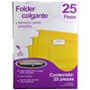 FOLDER COLGANTE WILSON JONES P3642 TAMAÑO CARTA 1 PAQUETE CON 25 PZAS-Acco