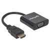 CONVERTIDOR MANHATTAN 151467 HDMI A VGA NEGRO-Manhattan