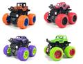 4 Vehículos todo terreno, coches de juguete para niños, de plástico y fricción-Versátil